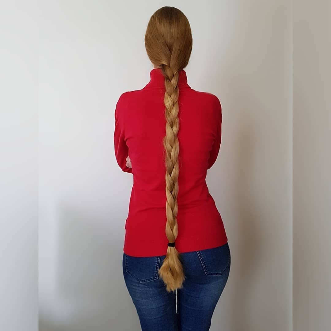 Easy One Braid Styles: 5 Ideas for Every Hair Type 2 Long blonde hair styled in a classic three-strand English braid down the back